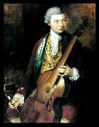 Thomas Gainsborough, Portrait of the Composer Carl Friedrich Abel with his Viola da Gamba